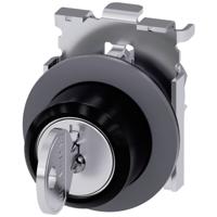 Siemens 3SU10604LM010AA0 3SU1060-4LM01-0AA0 Sleutelschakelaar Metalen frontring Sleutel Zandgrijs, Zilver 2 x 45 ° 1 stuk(s)