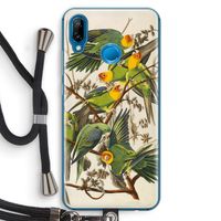 Carolinaparkiet: Huawei P20 Lite Transparant Hoesje met koord