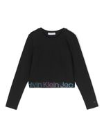 Calvin Klein Kids t-shirt à logo imprimé - Noir