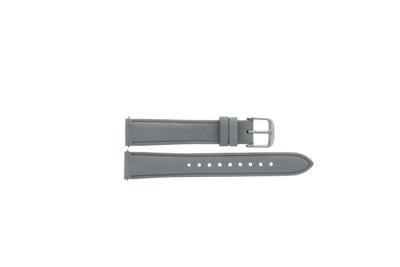 Horlogeband Fossil CH3071 Leder Grijs 16mm