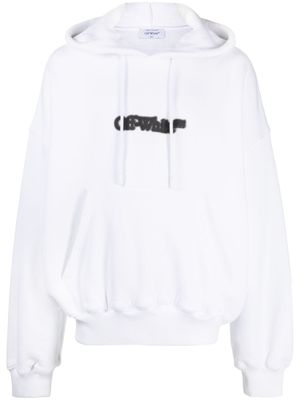 Off-White hoodie à lien de resserrage - Blanc