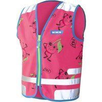 Wowow Reflectievest kids comic veggie maat m roze