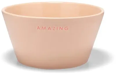 Vondels kom keramiek amazing 14x7cm beige