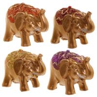 Mini Metallic Glitter Geluk Olifant Verzamelobject