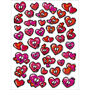 HERMA MAGIC stickers hearts stone 1 sheet etiket