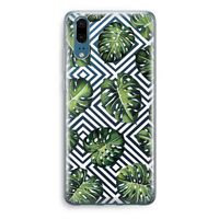 Geometrische jungle: Huawei P20 Transparant Hoesje