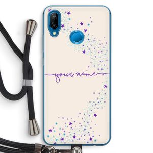 Sterren: Huawei P20 Lite Transparant Hoesje met koord