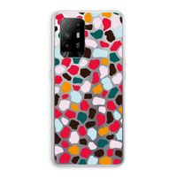 Colored Giraffe: Oppo A95 5G Transparant Hoesje