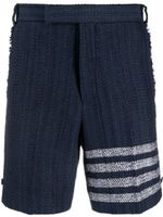 Thom Browne short en tweed à 4 bandes signature - Bleu - thumbnail