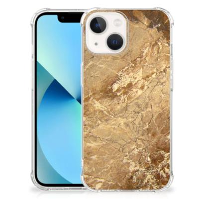 iPhone 13 mini Anti-Shock Hoesje Marmer Creme iPhone 13 mini Anti-Shock Hoesje Marmer Creme