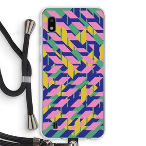 Skew Blush 1: Samsung Galaxy A10 Transparant Hoesje met koord