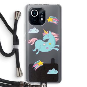 Vliegende eenhoorn: Xiaomi Mi 11 Transparant Hoesje met koord