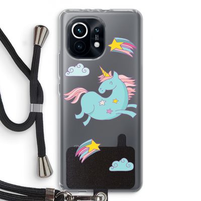 Vliegende eenhoorn: Xiaomi Mi 11 Transparant Hoesje met koord