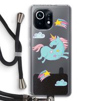 Vliegende eenhoorn: Xiaomi Mi 11 Transparant Hoesje met koord