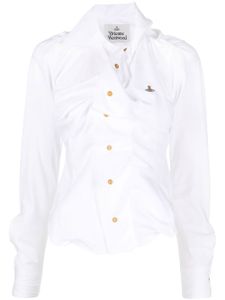 Vivienne Westwood chemise à logo Orb - Blanc