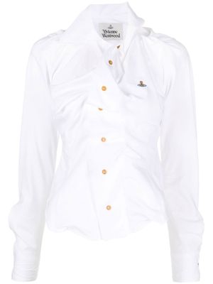 Vivienne Westwood chemise à logo Orb - Blanc