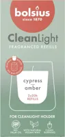 Bolsius cleanlight navulling cypress & amber 2 stuks