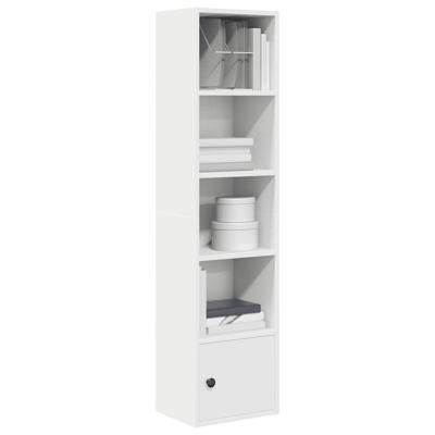 Boekenkast 31x24x127 cm bewerkt hout wit