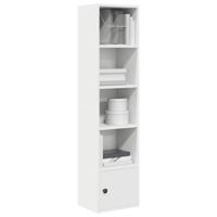 Boekenkast 31x24x127 cm bewerkt hout wit