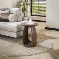 LifestyleFurn Ronde Bijzettafel 'Jabril' Acaciahout, 45cm