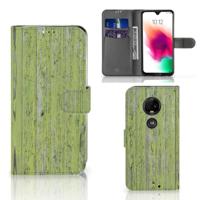 Motorola Moto G7 | G7 Plus | Book Style Case | Green Wood
