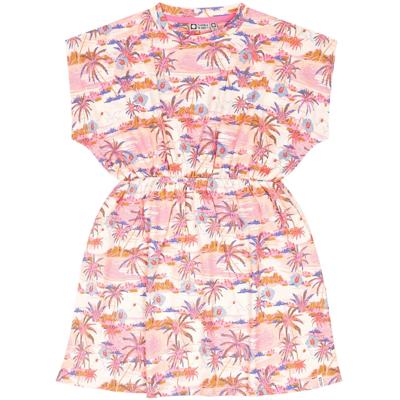 Tumble & Dry zomer jurk meisjes - licht perzik AOP - Sallnes