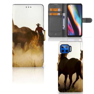 Motorola Moto G 5G Plus | Telefoonhoesje | Met pasjeshouder | Design Cowboy