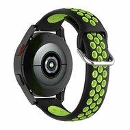 Garmin Forerunner 570 (42mm) / 55 / 245 / 645 - Siliconen sportbandje met gesp - Zwart + groen