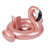 Opblaasbare flamingo zwemband met zitje voor kinderen - thumbnail