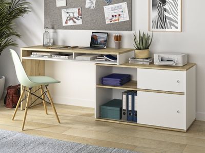 Bureau MODULUS 203 cm artisan eik