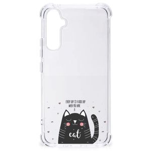 Samsung Galaxy A34 Stevig Bumper Hoesje Cat Good Day