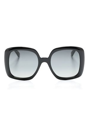Gucci Eyewear lunettes de soleil à monture en D - Noir