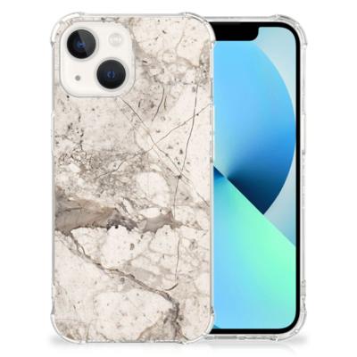 iPhone 13 Anti-Shock Hoesje Marmer Beige iPhone 13 Anti-Shock Hoesje Marmer Beige