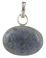 Zilveren Hanger met Lapis Lazuli (Model 6) - thumbnail
