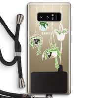 Hang In There: Samsung Galaxy Note 8 Transparant Hoesje met koord