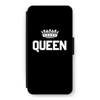 Queen zwart: iPhone 12 Pro Max Flip Hoesje