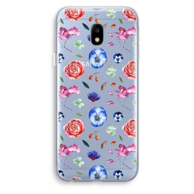 Bloemetjes: Samsung Galaxy J3 (2017) Transparant Hoesje
