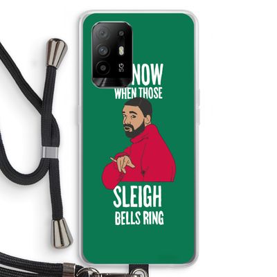 Sleigh Bells Ring: Oppo A94 5G Transparant Hoesje met koord