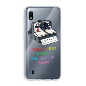 Smile: Samsung Galaxy A10 Transparant Hoesje