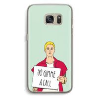 Gimme a call: Samsung Galaxy S7 Transparant Hoesje