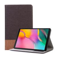 Cross textuur horizontale Flip lederen case voor Galaxy tab A 10 1 (2019) T510/T515 met houder & kaartsleuven & portemonnee (koffie)