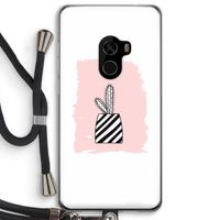 Zwart-wit cactus: Xiaomi Mi Mix 2 Transparant Hoesje met koord