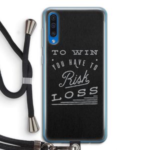 Risk loss: Samsung Galaxy A50 Transparant Hoesje met koord