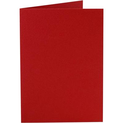 Creativ Company Kaarten, afmeting kaart 10,5x15 cm, 220 gr, rood, 10 stuk/ 1 doos