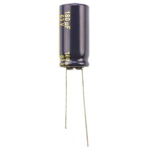 Panasonic Elektrolytische condensator Radiaal bedraad 5 mm 180 µF 63 V 20 % (Ø) 10 mm 1 stuk(s)