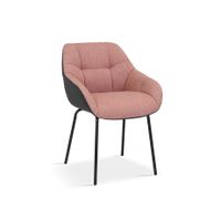 Stoel Dundee Roze-Donkergrijs - Set van 2