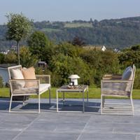 Nohr Loungeset 'Marye' Met bank, 2 loungestoelen en tafel, kleur Beige