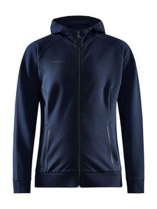 Craft 1910626 Core Soul Full Zip Hood Wmn - Dark Navy - S