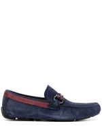 Ferragamo mocassins Gancini en daim - Bleu