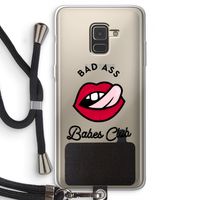 Badass Babes Club: Samsung Galaxy A8 (2018) Transparant Hoesje met koord